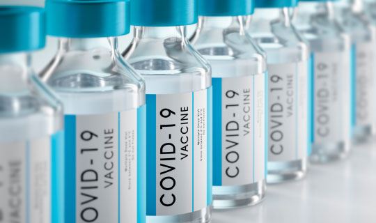 covid-19 vaccine bottles